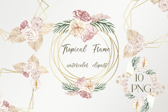 Bring a Tropical Boho Vibe to Your Designs with This Frame Collection