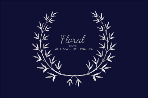 Elegant Floral Monogram Frames for Wedding Stationery