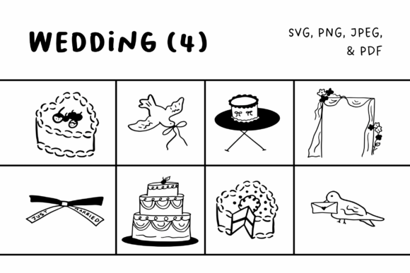 Elegant Wedding Illustrations Set: A Designer's Guide to Romantic Graphics