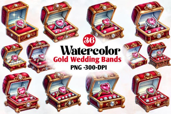 Golden Touch: Using Wedding Band Clipart for Polished Designs