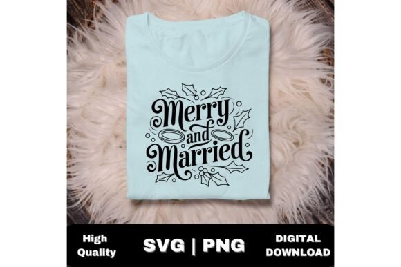 Merry & Married: Festive SVG Designs for Christmas Weddings