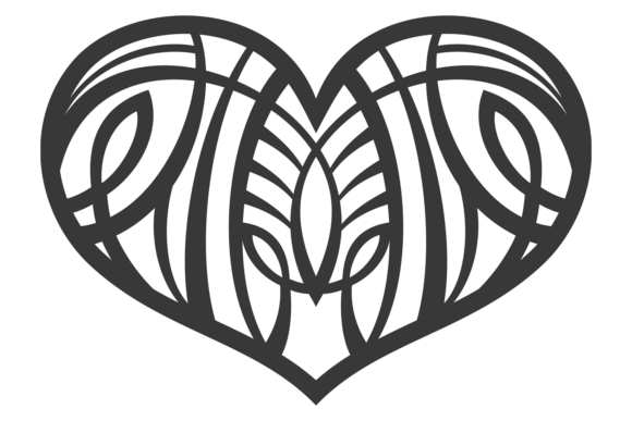 Ornate Black Silhouettes: Designing with Laser Cut Hearts