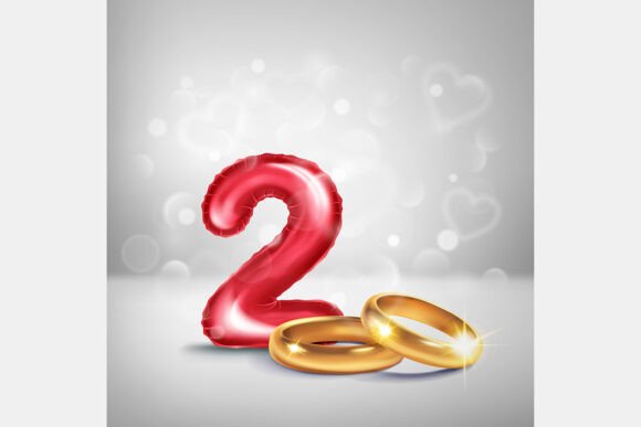 Red Number 2 and Gold Wedding Rings: A Design Guide