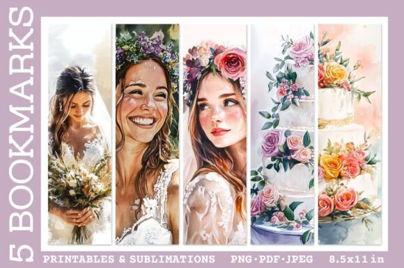 Wedding Cake Bookmark Bride Bookmarks: Elegant Branding & Gifts