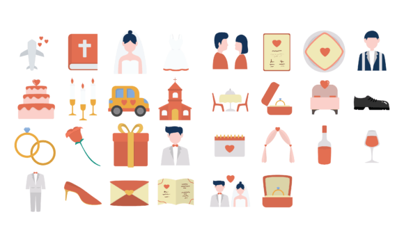 Wedding Day Vector Collection: Elevate Your Designs with Elegant Graphics